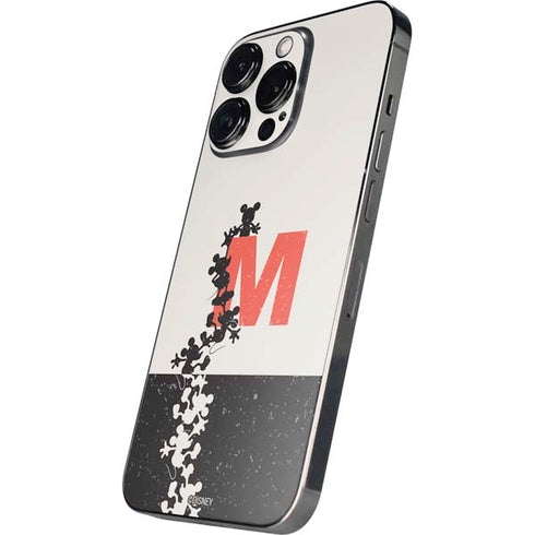 Disney Mickey Mouse Stacked Silhouette Split iPhone 16 Pro Skin